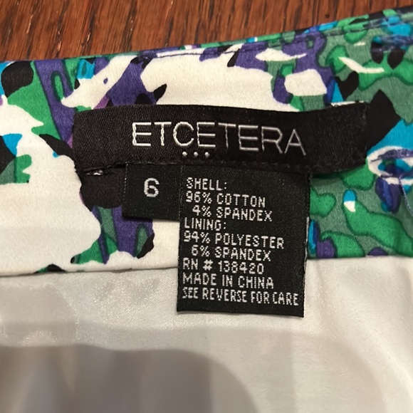 Beautiful Lined multi color skirt Sz 6 NWOT - Picture 5 of 14